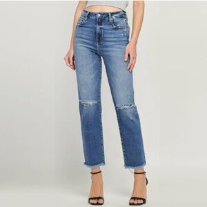 Classic High Rise Blue Denim Jeans